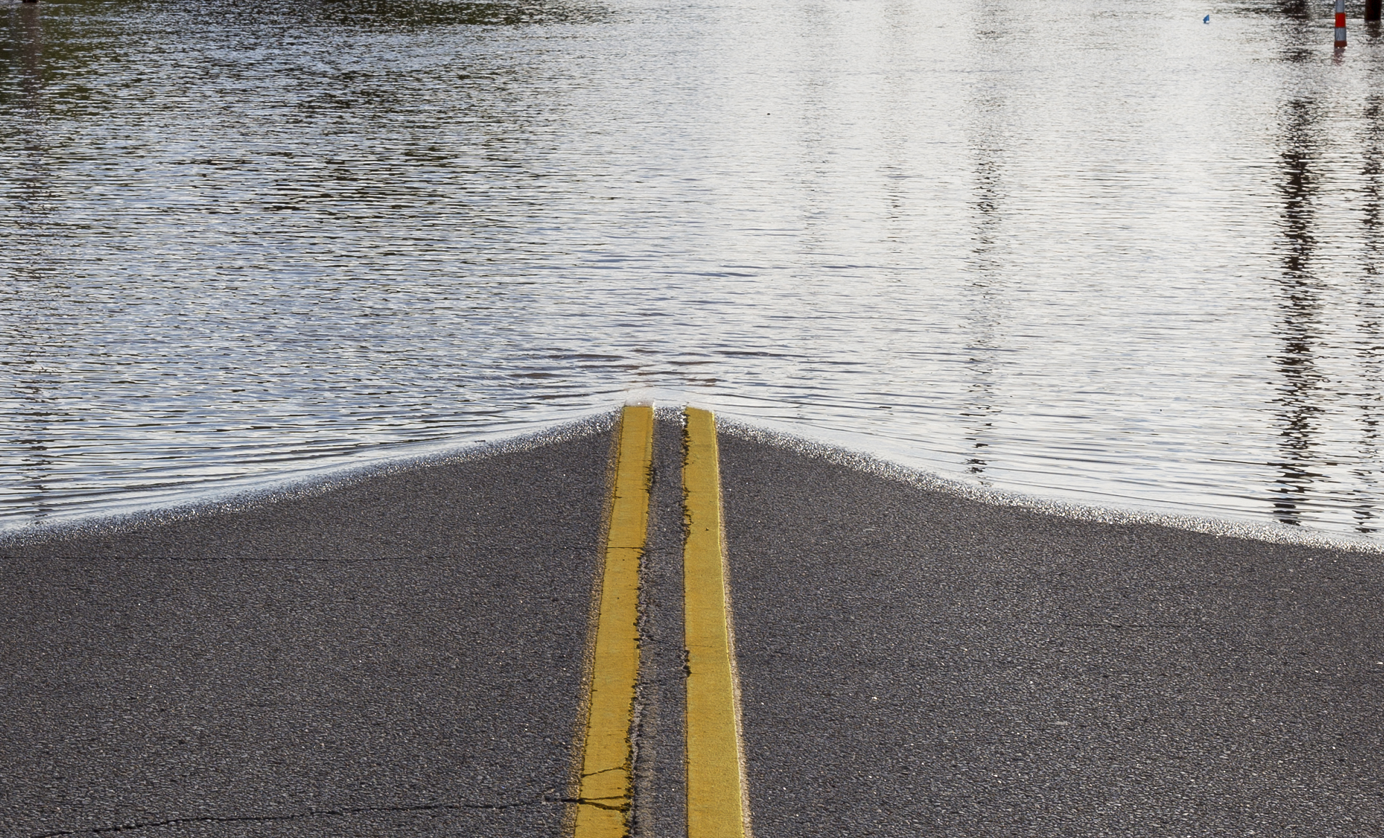 Flooded road