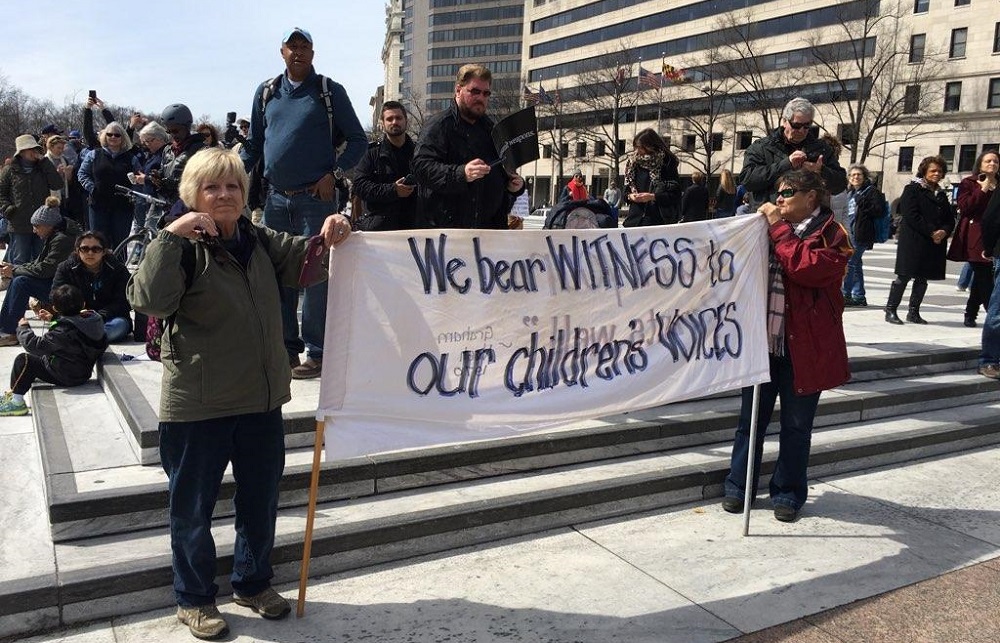 March for our lives sign