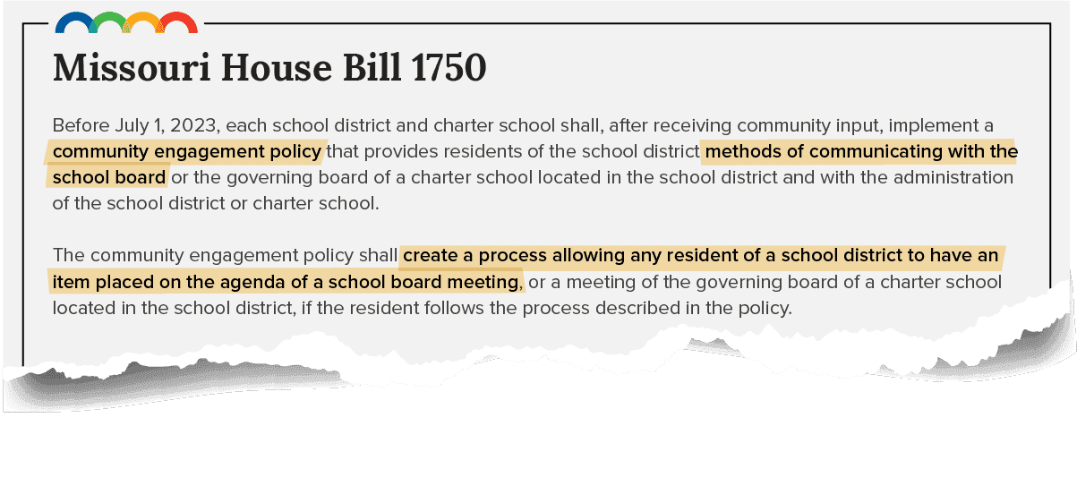 Missouri's New Community Engagement Law Is Your District Prepared?